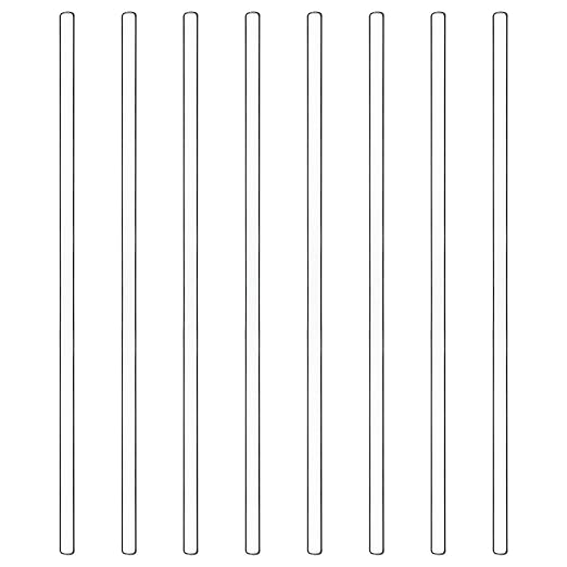 stonylab 8 Pack Glass Stirring Rods, Solid Borosilicate Glass Rods Stirrers Sticks with Rounded Ends for Lab Kitchen, 9.84 Inch Length