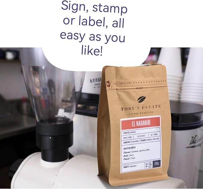 100 Count 0.25 lb Kraft Paper Coffee Bags - High Barrier Kraft & Foil Liner - Flat Bottom Coffee Pouches with Degassing Valve, Food Storage Bags with Rsealable Zipper & Easy Open Tape (100pcs,