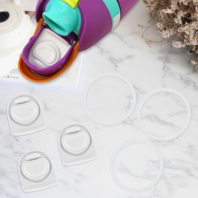 3 Sets Replacement Seal Stopper and O Ring Gasket Compatible with Owala FreeSip 24oz 32oz,Water Bottle Lid Insert Cap Rubber Seal Parts for Owala 16/19/24/32/40oz Mouth Piece Accessories Z3K2