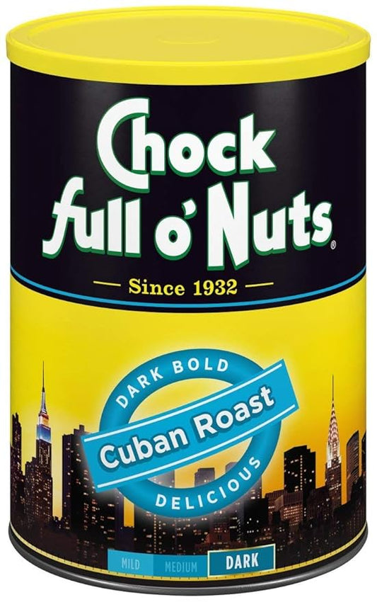 Chock Full o’Nuts Original Roast Ground Coffee, Medium Roast (10.5 Oz. Can) - Arabica Coffee Beans - Smooth, Full-Bodied Medium Blend with A Rich Flavor
