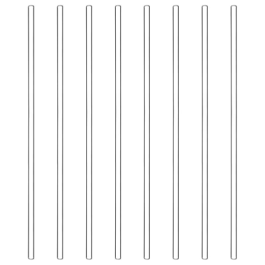 stonylab 8 Pack Glass Stirring Rods, Solid Borosilicate Glass Rods Stirrers Sticks with Rounded Ends for Lab Kitchen, 12 Inch Length