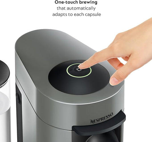 De'Longhi Nespresso Vertuo Plus Coffee and Espresso Maker by De'Longhi, Grey