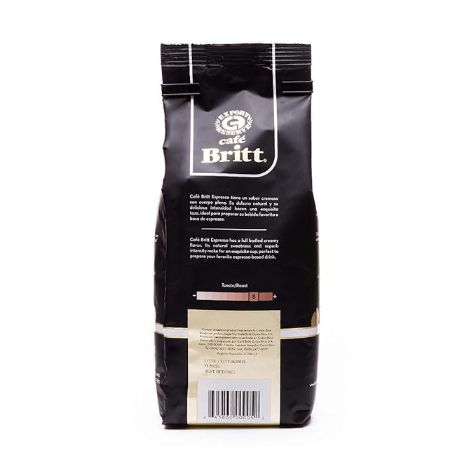 Café Britt® - Costa Rican Espresso Coffee (12 oz.) (3-Pack) - Ground, Arabica Coffee, Kosher, Gluten Free, 100% Gourmet & Dark Roast