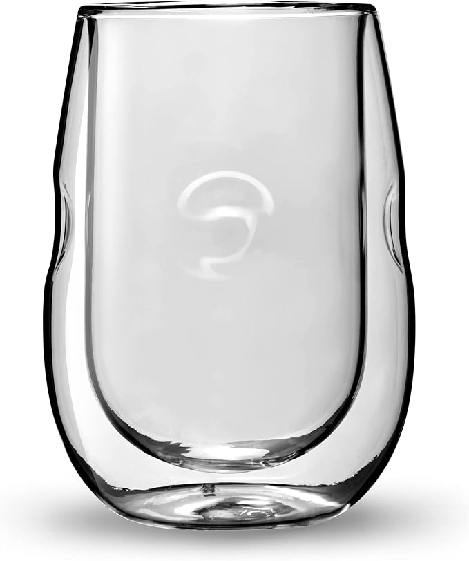 Ozeri Moderna Artisan Series Double Wall Insulated 10 oz Wine Glasses, Set of 8