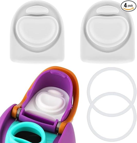 2 Sets Replacement Stopper and O Ring Gasket Compatible with Owala FreeSip 24oz 32oz,Water Bottle Lid Insert Cap Rubber Seal Parts for Owala 16/19/24/32/40oz Mouthpiece Accessories