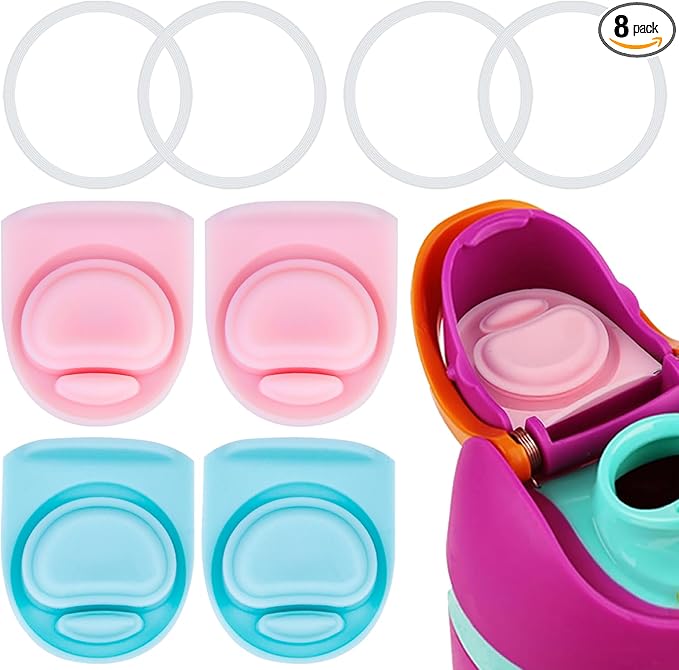 4 Sets Replacement Seal Gasket Stoppers for Owala Freesip Cap Mouth,Silicone O Sealing Ring Parts Water Bottle Top Lid Accessories for Owala Freesip 16/19/24/32/40oz 4p1-a06