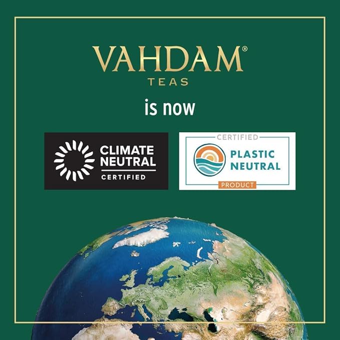 VAHDAM, Holiday Breakfast - Christmas Tea Gift Sets (90+ Cups) 9 Loose Leaf Teas - Luxury Gift Box | Christmas Gifts For Women, Men & Adults I Holiday Tea Gift Box