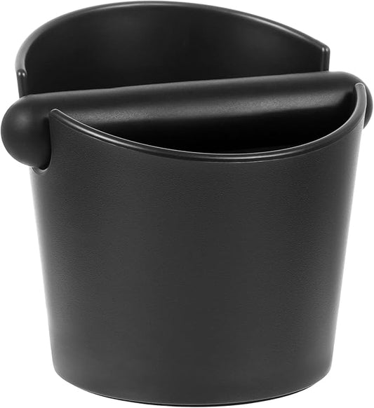 VEVOK CHEF Espresso Knock Box Coffee Knock Box Espresso Bucket Knock Coffee Ground Dump Bin with Removable Knock Bar Trash Can Non-Slip Base