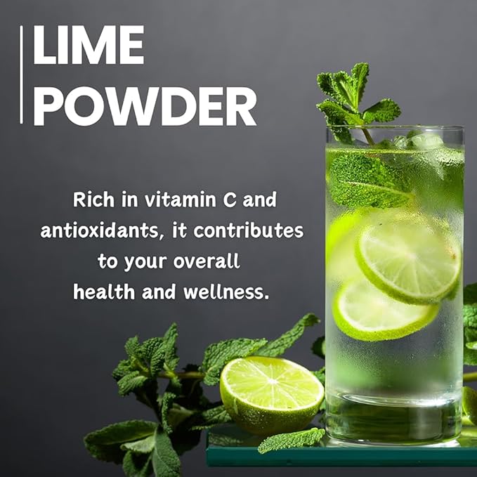 Lime Juice Powder 227g | Dried Lime Powder -Drink | Perfect for Baking, Smoothies, Hot or Cold Drink