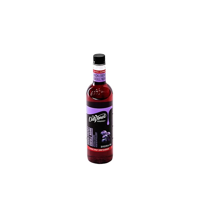 DaVinci Gourmet Classic Huckleberry Syrup, 25.4 Fluid Ounces (Pack of 4)