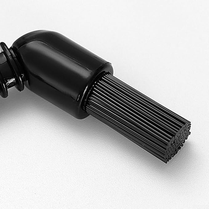 Cleaning Brush for Coffee Grinder and Espresso Machine, Nylon Bristle Group Head Cleaner Tool for Coffee Maker, Milk Frother, Black