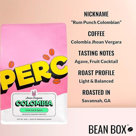 Colombia Jhoan Vergara - Roasted by Perc Coffee - Freshly Ground Coffee - 2 Pound Bag