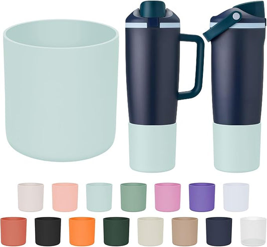 Silicone Higher Boot Compatible with Owala 30oz & 40oz FreeSip Sway Bottles & Tumblers, Large Protection Anti-slip Bottom Cover Sleeve for Freesip Sway Tumbler and Bottle