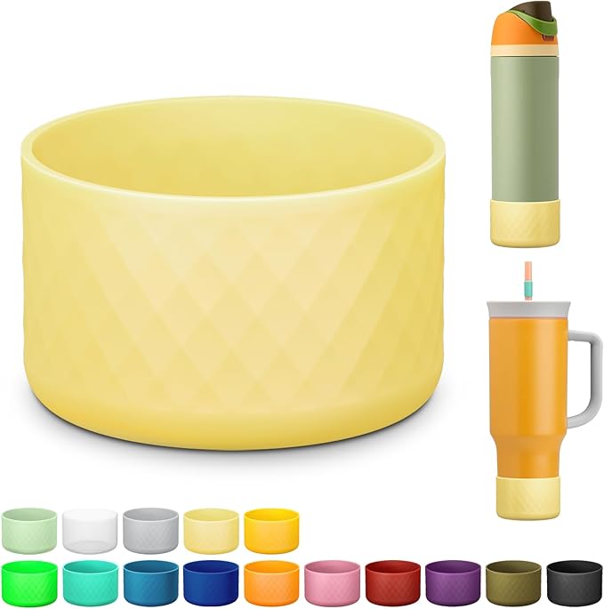 Silicone Boot for Owala Water Bottle 24 oz 32 oz 40 oz, Anti-Slip Protective Sleeve for FreeSip/Twist/Flip Stainless Steel Water Bottles Accessories