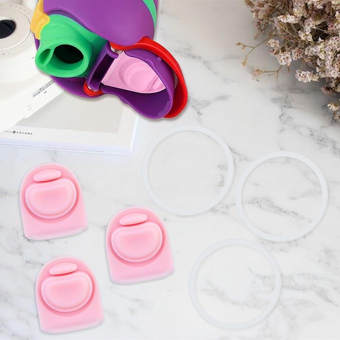 3 Sets Replacement Seal Stopper and O Ring Gasket Compatible with Owala FreeSip 24oz 32oz,Water Bottle Lid Insert Cap Rubber Seal Parts for Owala 16/19/24/32/40oz Mouth Piece Accessories Z3K3