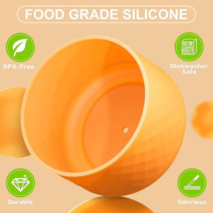 Silicone Boot for Owala Water Bottle 24 oz 32 oz 40 oz, Anti-Slip Protective Sleeve for FreeSip/Twist/Flip Stainless Steel Water Bottles Accessories