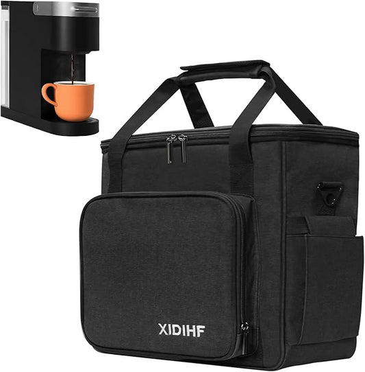 Coffee Maker Carrying Bag for Keurig K-Slim/K-Express//Ninja PB051/PB041ST/K-Iced - Ideal for Single Serve Coffee Brewer & Accessories