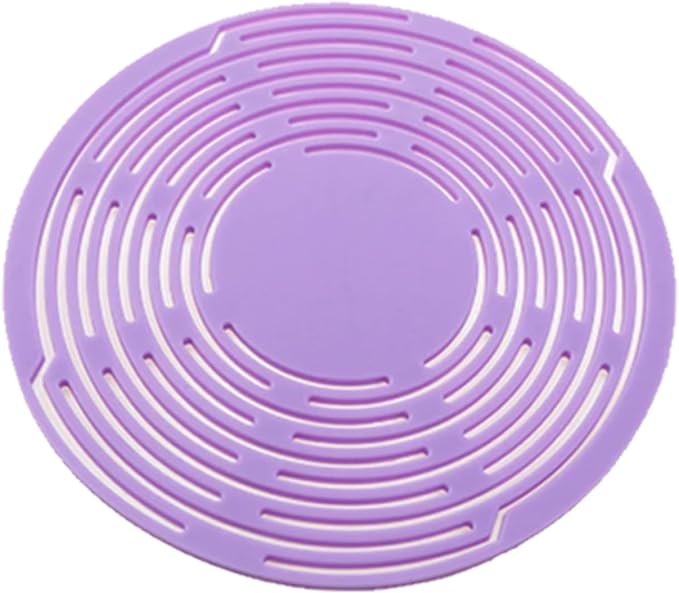 Multifunctional Mesh Coaster,Multifunctional Mesh Cup Coaster,Multi-Use Silicone Storage Bag&Organizer,Wine Holder Handheld Bottle Mesh Coaster Silicone Mat Mesh Design (Light Purple)