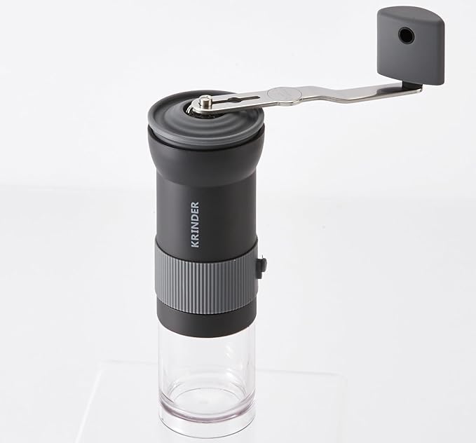 Cafflano Krinder : Portable Manual Coffee Maker, Handmill, Italian Metal-burr Coffee Grinder, High-Consistency, Easy Coarseness Adjusting, High Performance Coffee Grinder
