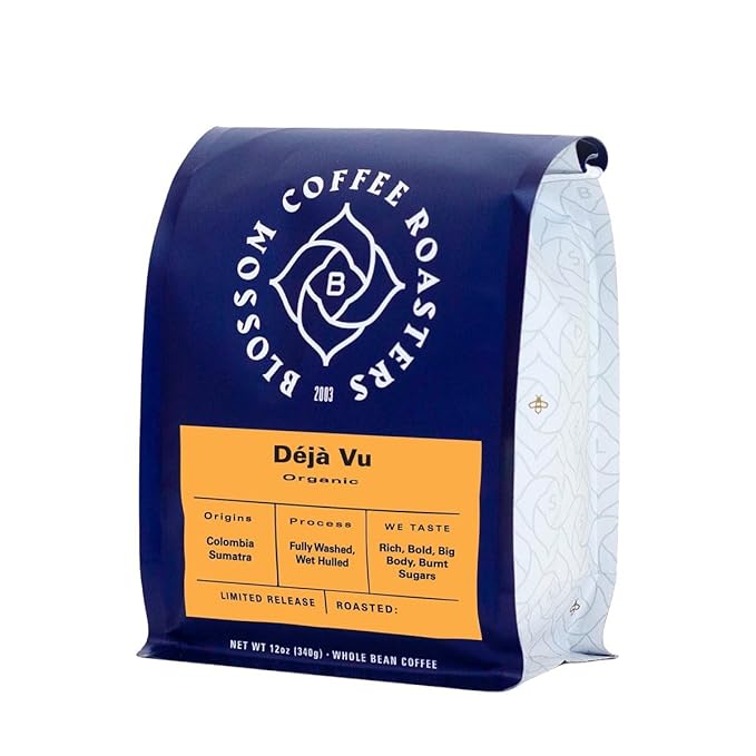 Deja Vu Blend - Roasted by Blossom Coffee Roasters - Freshly Ground Coffee - 5 Pound Bag