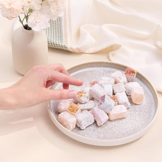 Liberty Orchards, Berry Delights - Assorted Vegan Berry Snack, Gluten Free, Lokum Nuts Strawberry, Blueberry Walnut Turkish Delight Candy Gift Box 10 Oz