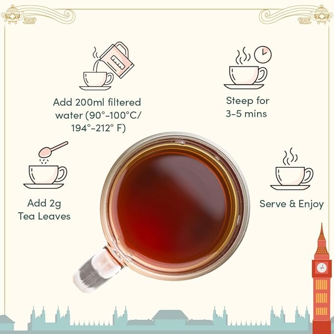 VAHDAM, Weekend in London Valentines Day Gifts Set - 9 Loose Teas | Tin Caddy Travel Edition Gift Box | Valentines Day Gifts for Him & Her | Gluten Free, Non GMO