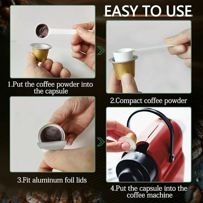 Disposable Coffee Pods For Nespresso OriginalLine,150 Empty Fillable Espresso Capsules With Aluminum Foil Lids,Make Your Own Replacement Pod For Nespresso Machines(Black,Gold,Green,Purple,Blue)