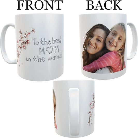 Custom Mug - Personalized Coffee Mug with Photo, Logo, or Text | Funny Coffee Cup | Custom Gifts for Men & Women | Customized Mugs Photo Mugs With Names 11oz Printed on Both Sides