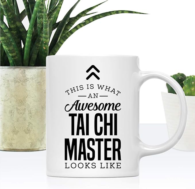 Andaz Press 11oz. Ceramic Coffee Tea Mug Thank You Gift, This is What an Awesome Tai Chi Master Looks Like, 1-Pack, Birthday Christmas Gift Ideas Coworker Him Her, Includes Gift Box
