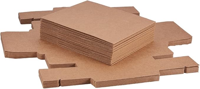 BENECREAT 20 Pack Kraft Paper Drawer Box Festival Gift Wrapping Boxes Soap Jewelry Candy Weeding Party Favors Gift Packaging Boxes - Brown (5x4.25x1.65)