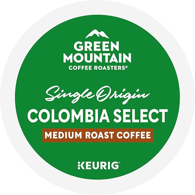 Green Mountain Coffee Roasters Colombia Select Coffee, Keurig Single-Serve K-Cup Pods, Medium Roast Coffee, 96 Count