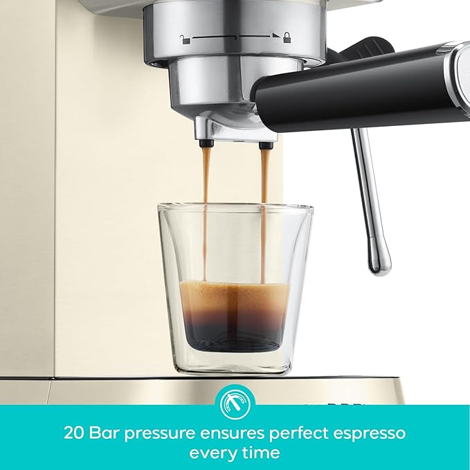 CASABREWS CM5418 Espresso Machine 20 Bar, Espresso Maker with Milk Frother Steam Wand, Stainless Steel Espresso Coffee Machine with 34oz Removable Water Tank, Gift for Mom or Dad, Gift for Him, Creamy