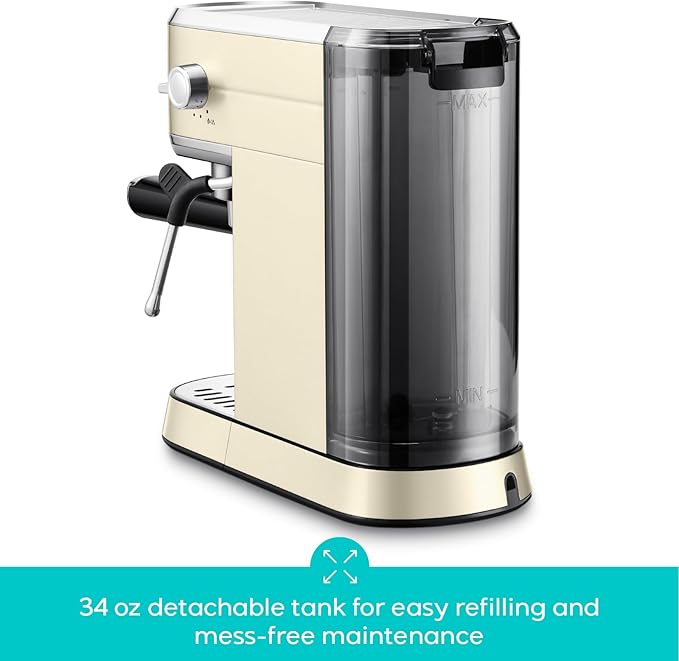 CASABREWS CM5418 Espresso Machine 20 Bar, Espresso Maker with Milk Frother Steam Wand, Stainless Steel Espresso Coffee Machine with 34oz Removable Water Tank, Gift for Mom or Dad, Gift for Him, Creamy