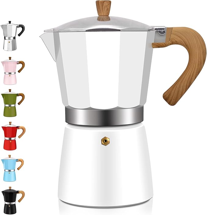 DITOSH 9 Cup Aluminum Espresso Stovetop Moka Pot Express Coffee Maker Percolator Italian Classic Mocha Coffee Machine for Italian and Cuban Cafe Brewing for Home & Camping 450ml 15oz