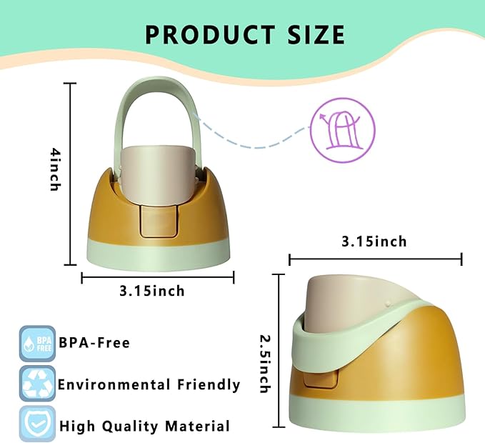 Replacement Lid for Owala Freesip,Compatible with Owala Freesip Water Bottle 16oz 24oz 32oz 40oz,Premium Replacement Accessories for Owala Cap,Leakproof,BPA-Free(Desert)