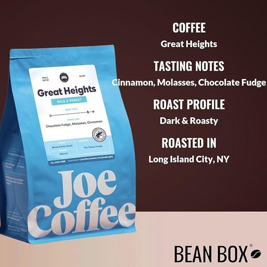 Great Heights - Roasted by Joe Coffee Company - Whole Bean Coffee - 12 Ounce Bag
