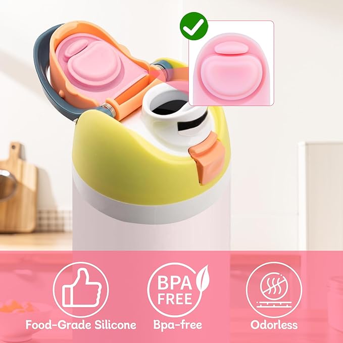 2pcs Replacement Rubber Stopper Seal Compatible with Owala FreeSip 24oz 32oz,Water Bottle Lid Insert Cap Silicone Seal Parts for Owala 16/19/24/32/40oz Spout Gasket Mouthpiece Accessories ZS3