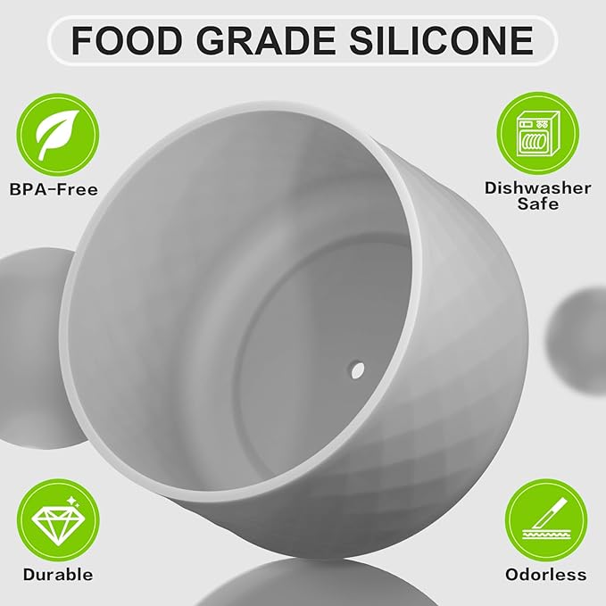 Silicone Boot for Owala Water Bottle 24 oz 32 oz 40 oz, Anti-Slip Protective Sleeve for FreeSip/Twist/Flip Stainless Steel Water Bottles Accessories
