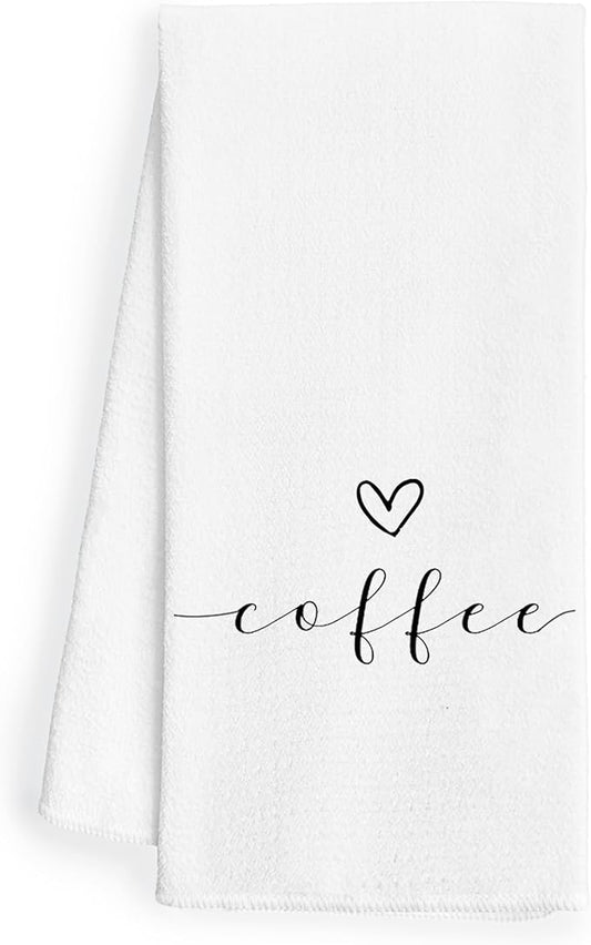 Coffee Decor Kitchen Towels - Bar Dish Towels, Gifts for Coffee Lovers, 1624 Inches