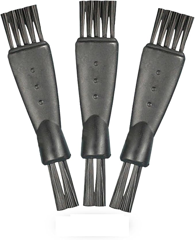 8PCS 60MM Plastic Cleaning Brush Weed Debris Dust Removal Brush Accessory for Spice Herb Grinders Black