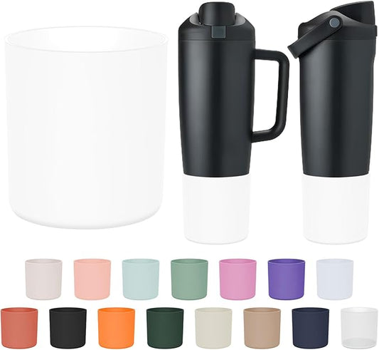 Silicone Higher Boot Compatible with Owala 30oz & 40oz FreeSip Sway Bottles & Tumblers, Large Protection Anti-slip Bottom Cover Sleeve for Freesip Sway Tumbler and Bottle
