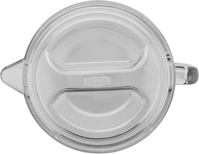 G.E.T. P-3064-1-CL-EC Heavy-Duty Shatterproof Plastic 2 Quart Pitcher with Lid, BPA Free (64 Ounce), Clear