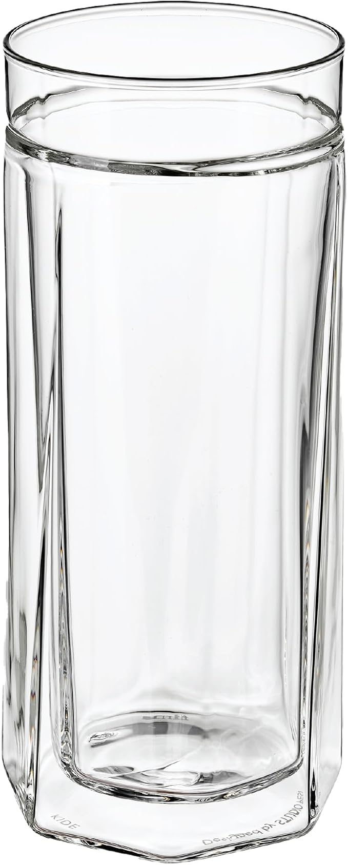 Kide Glass, Crystal Clear, 420ml Capacity, Double Wall