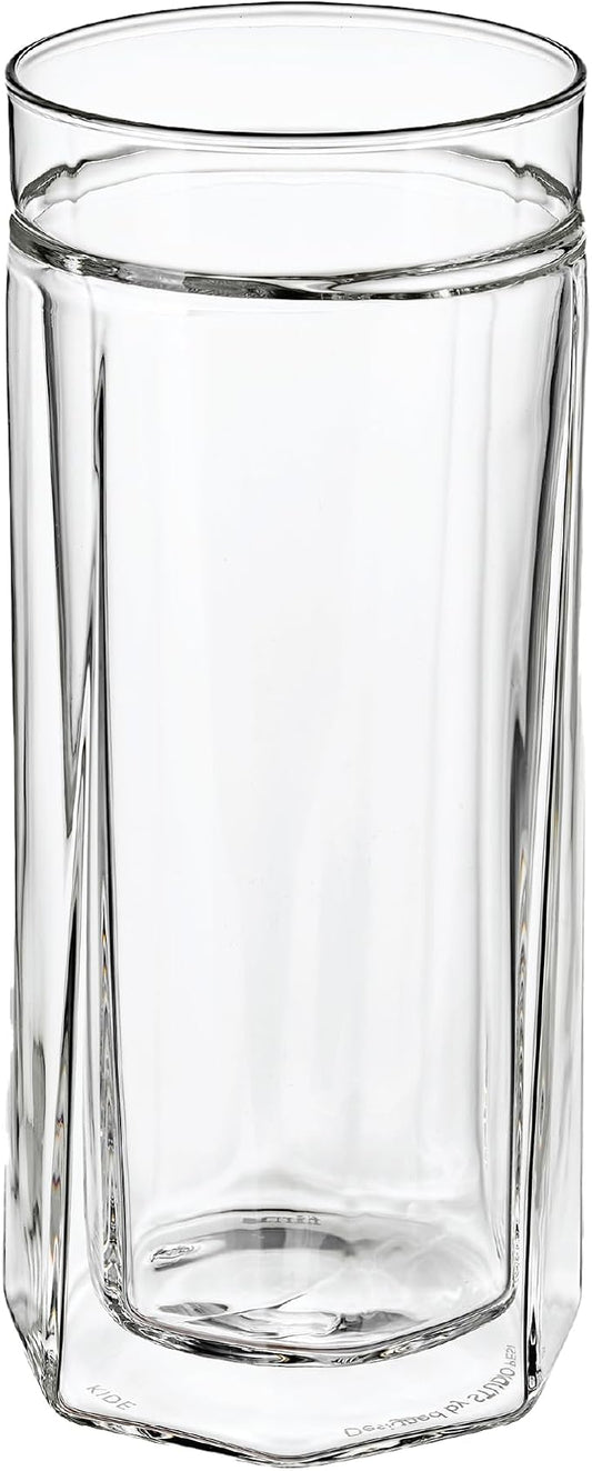 Kide Glass, Crystal Clear, 420ml Capacity, Double Wall