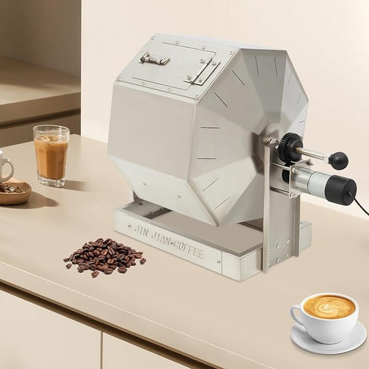 Coffee Roaster Machine for Home Use, 14.5L/3.83Gal Capacity Electric Coffee Bean Roaster Machine with Speed Controller, Automatic Rotary Roasting Machine for Cafe Shop, Nut, Peanut, Soybeans