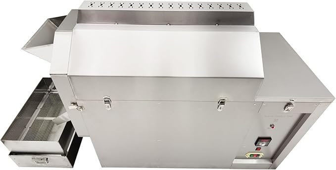 BEILOCKERY 55 Lbs Commercial Automatic Heating Roasting Machine (0-300℃), Multifunctional Large Stainless Steel Drum Chestnuts Roaster Baker Equipment for Nuts Coffee Bean 220V 6.5kW Three-phase