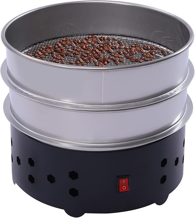 Coffee Bean Cooler 1.3lb Electric Coffee Roasting Cooling Machine 600g Double Layer Collect Coffee Chaff For Home Cafe Roasting Cooling