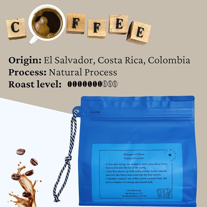 SipHaven Espresso Blend – Sipper's Whisper | Medium Roast Whole Bean Coffee | Rich, Smooth, Balanced Flavor | Specialty Grade Small Batch Roast | 1lb (16oz)