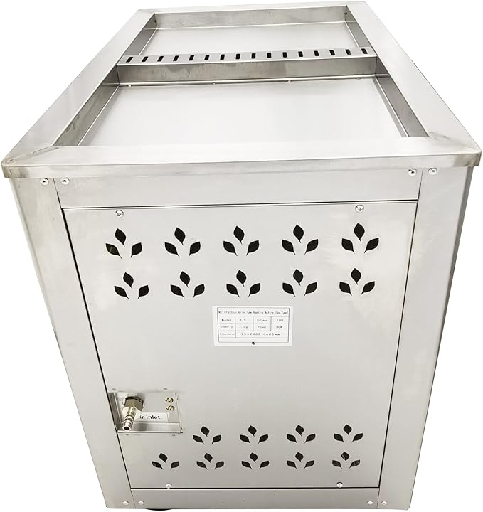 Full-Automatic Gas Type Coffee Bean Roaster 16.5LBS Electric Stainless Steel Coffee Roaster Nuts Bean Roasting Machine 110V 80W