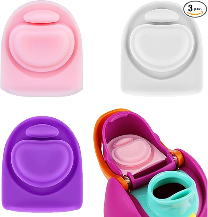3pcs Replacement Silicone Stopper Seal Compatible with Owala FreeSip 24oz 32oz,Water Bottle Lid Cap Rubber Seal Parts for Owala 16/19/24/32/40oz Spout Gasket Mouthpiece Piece Accessories B3S8